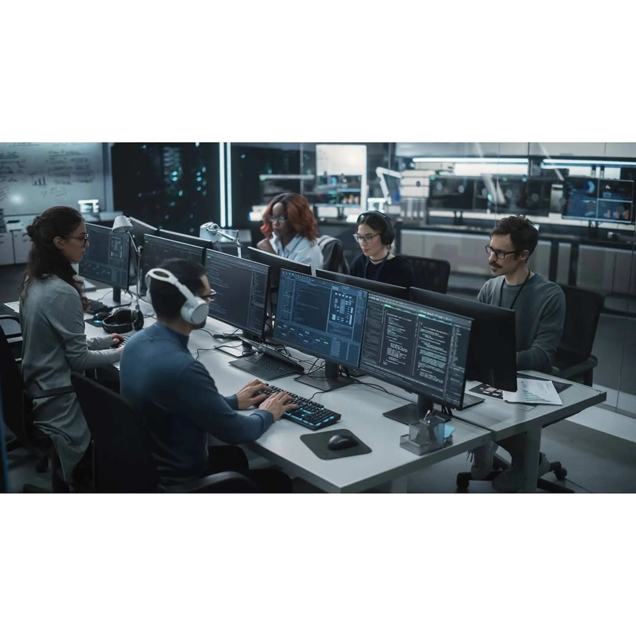 collaborative cybersecurity workplace with code monitors